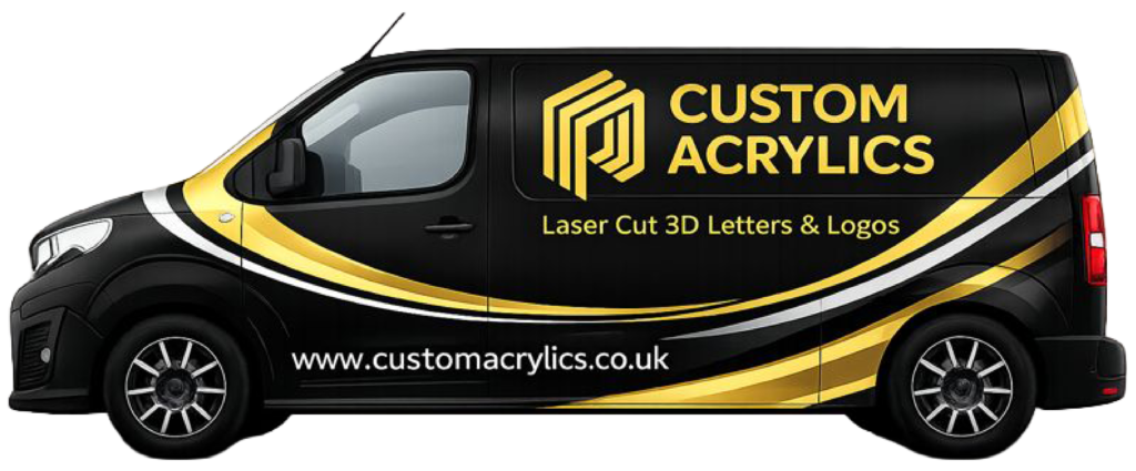 Custom Acrylics Van Signage Design